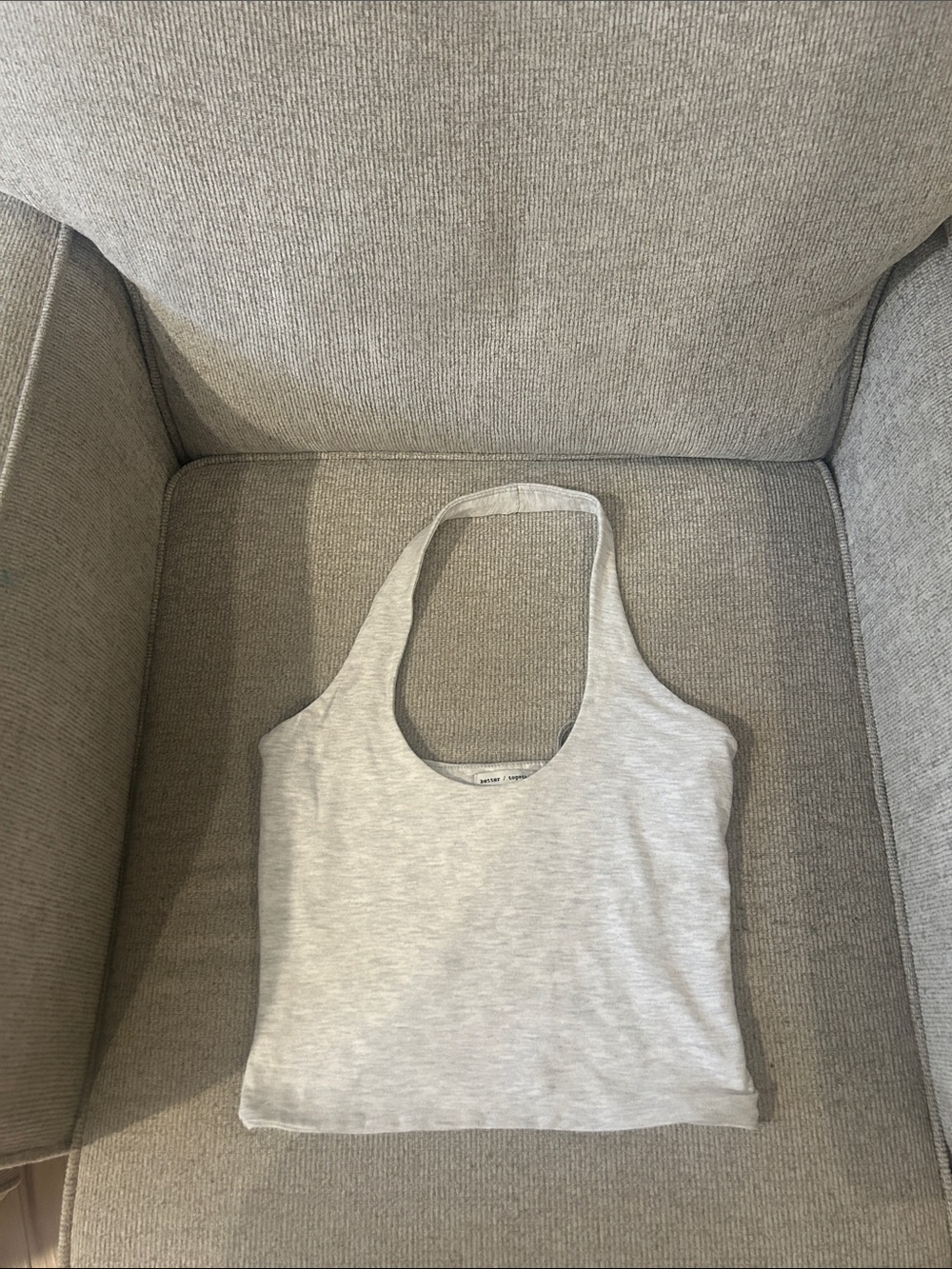 Light Gray Halter Tank Top - Women's Casual Crop